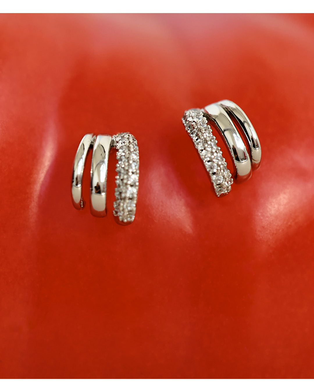 The Multi Piercing Huggies | Silver