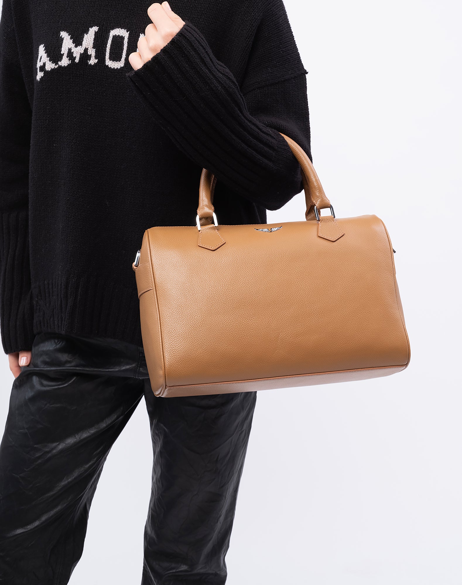 Sunny Medium Wings Grained Leather Bag | Heritage