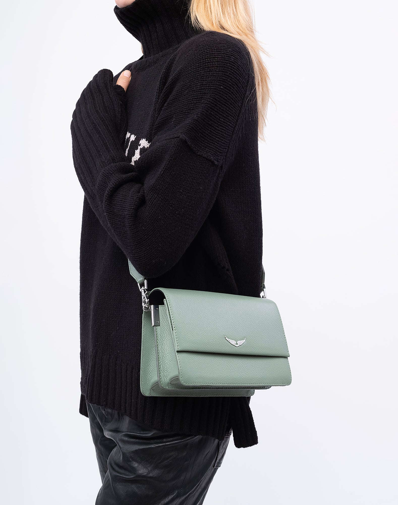 Lolita Wings Grained Leather Bag - I | Soul