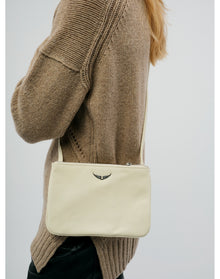 Duo Wings Grained Leather Bag | Flash