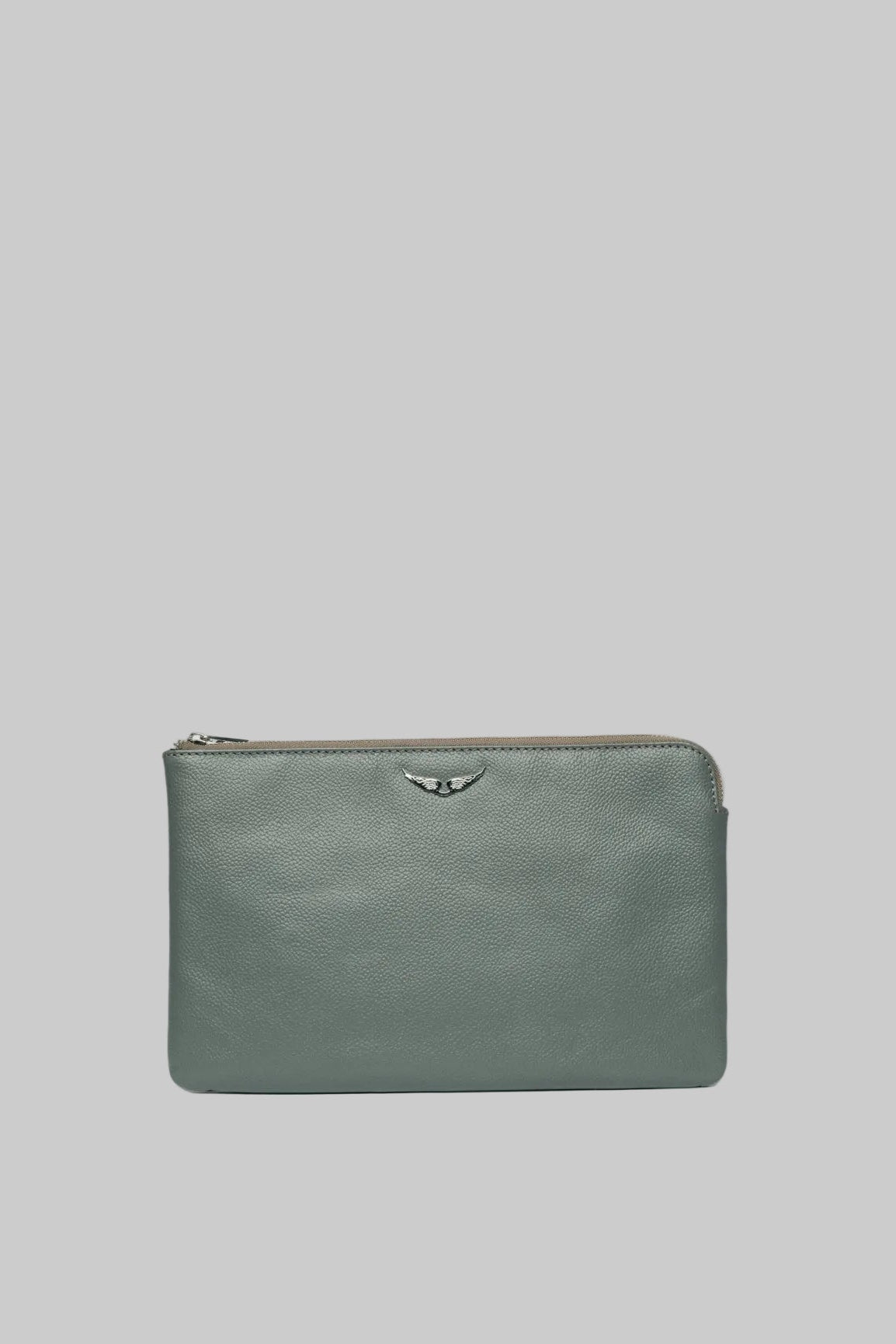 Uma Wings Grained Leather Small Pouch | Road