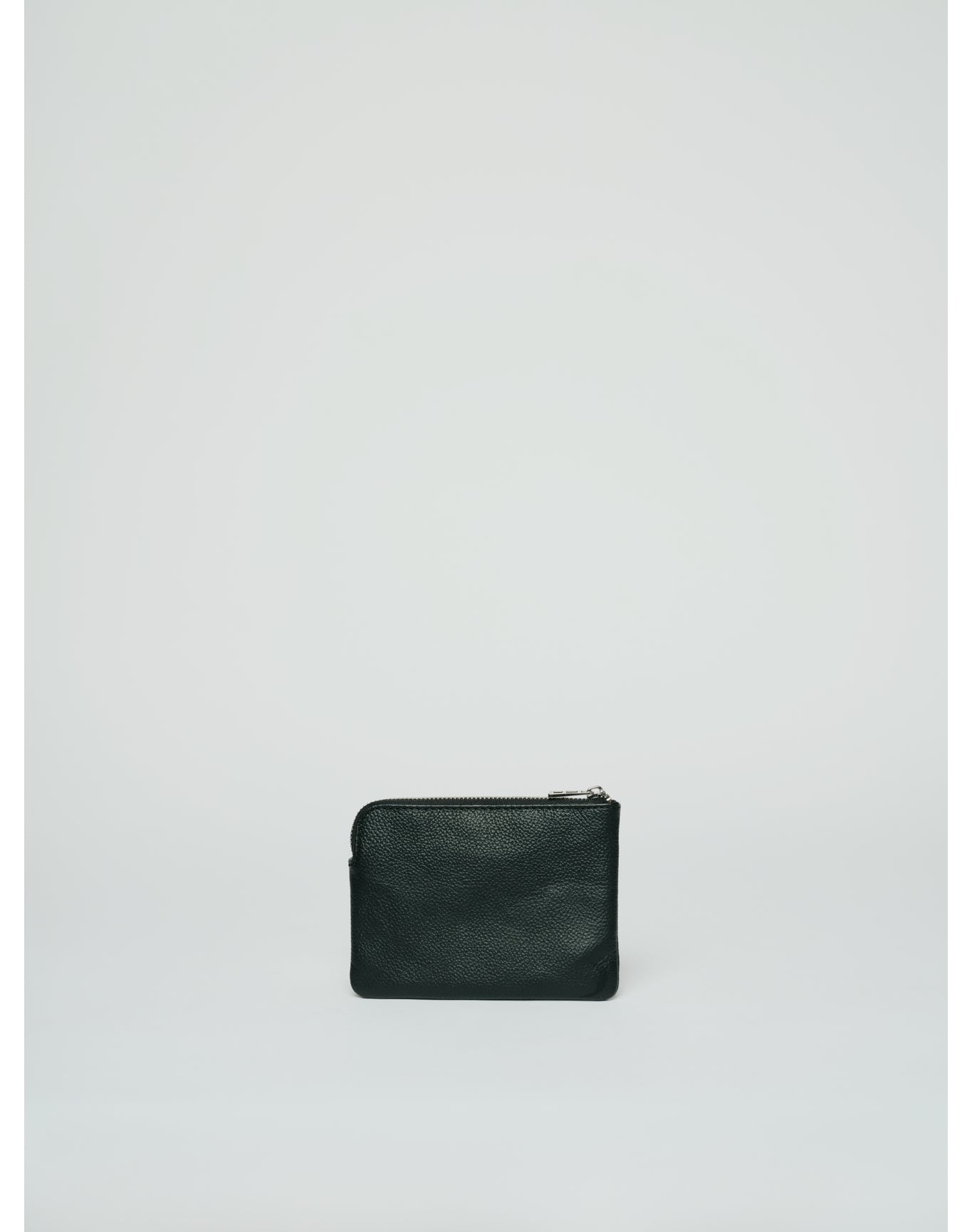 Mini Uma Wings Grained Leather Small Pouch | Black