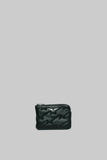 Mini Uma Wings Zv Quilted Small Pouch | Black