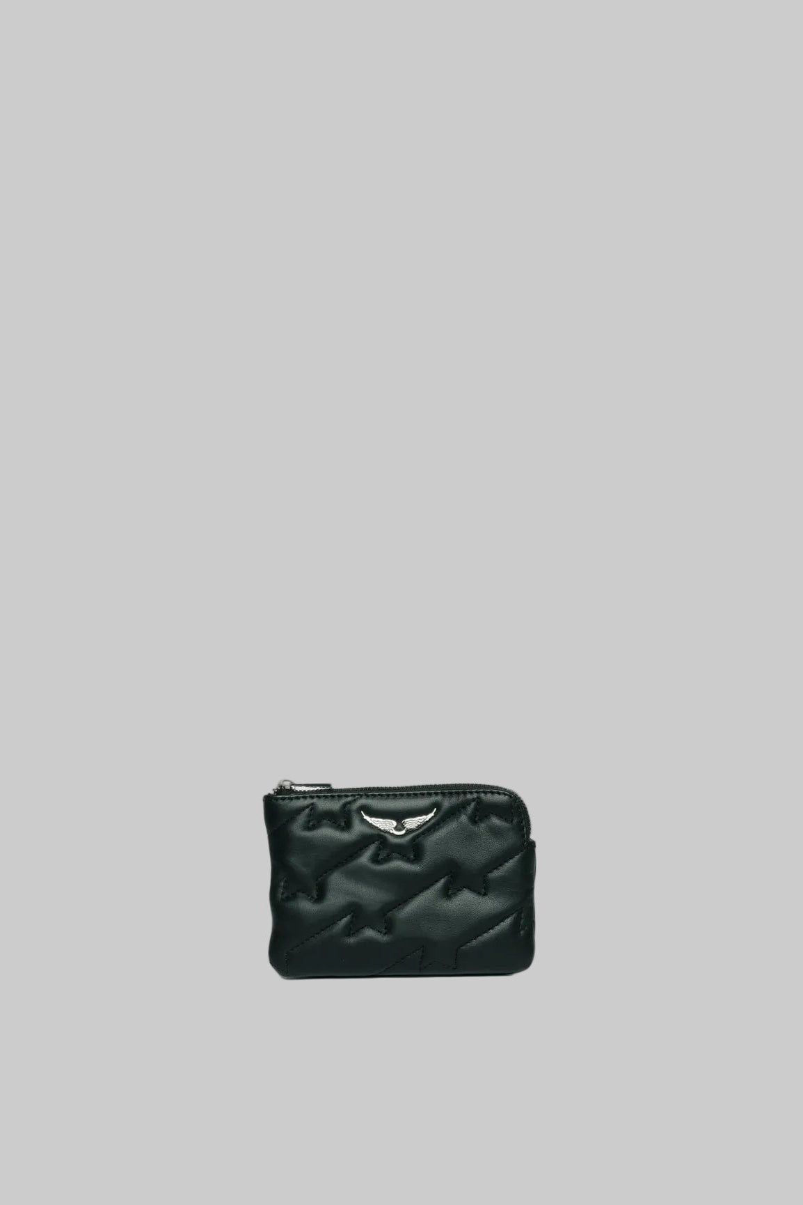 Mini Uma Wings Zv Quilted Small Pouch | Black