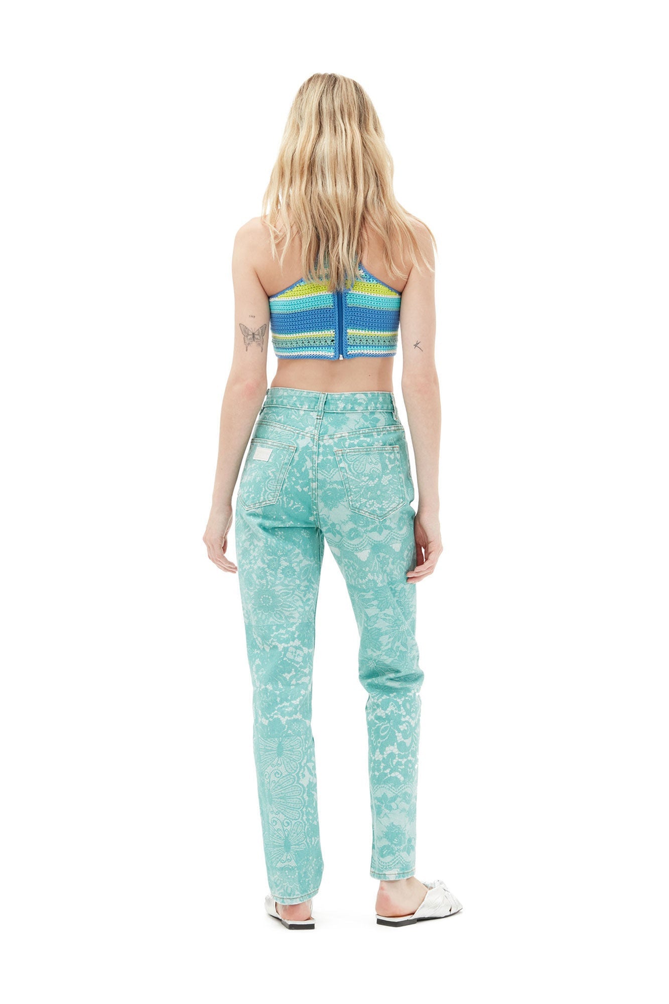 Lace Printed Swigy Jeans | Canton
