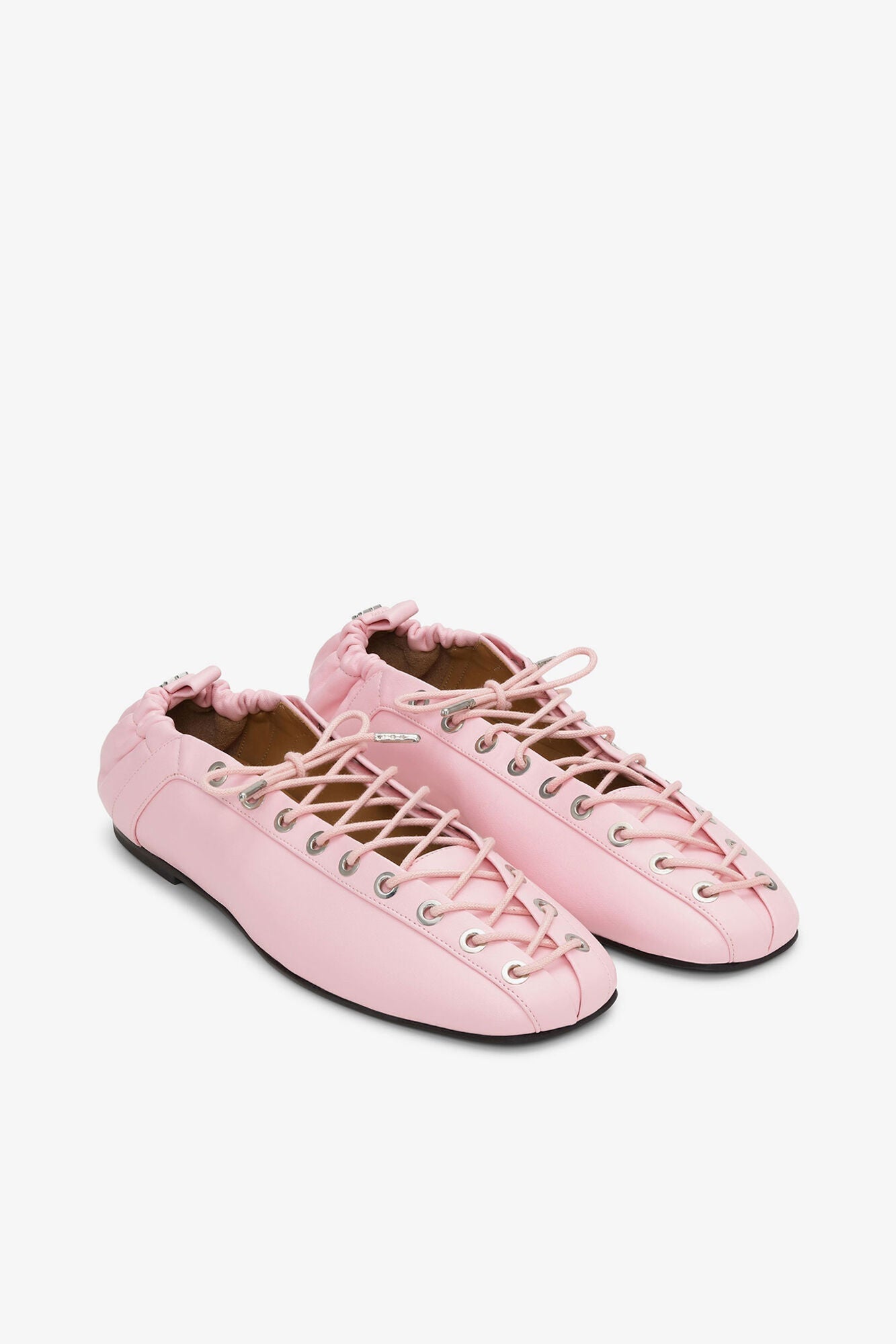 Lace Up Ballerinas in Rose | Fairy Tale