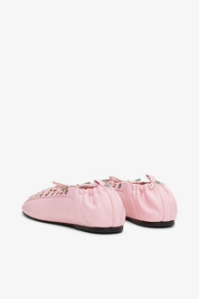 Lace Up Ballerinas in Rose | Fairy Tale