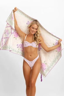 Women | Reversible Packable Beach Towel | Lavender Tea