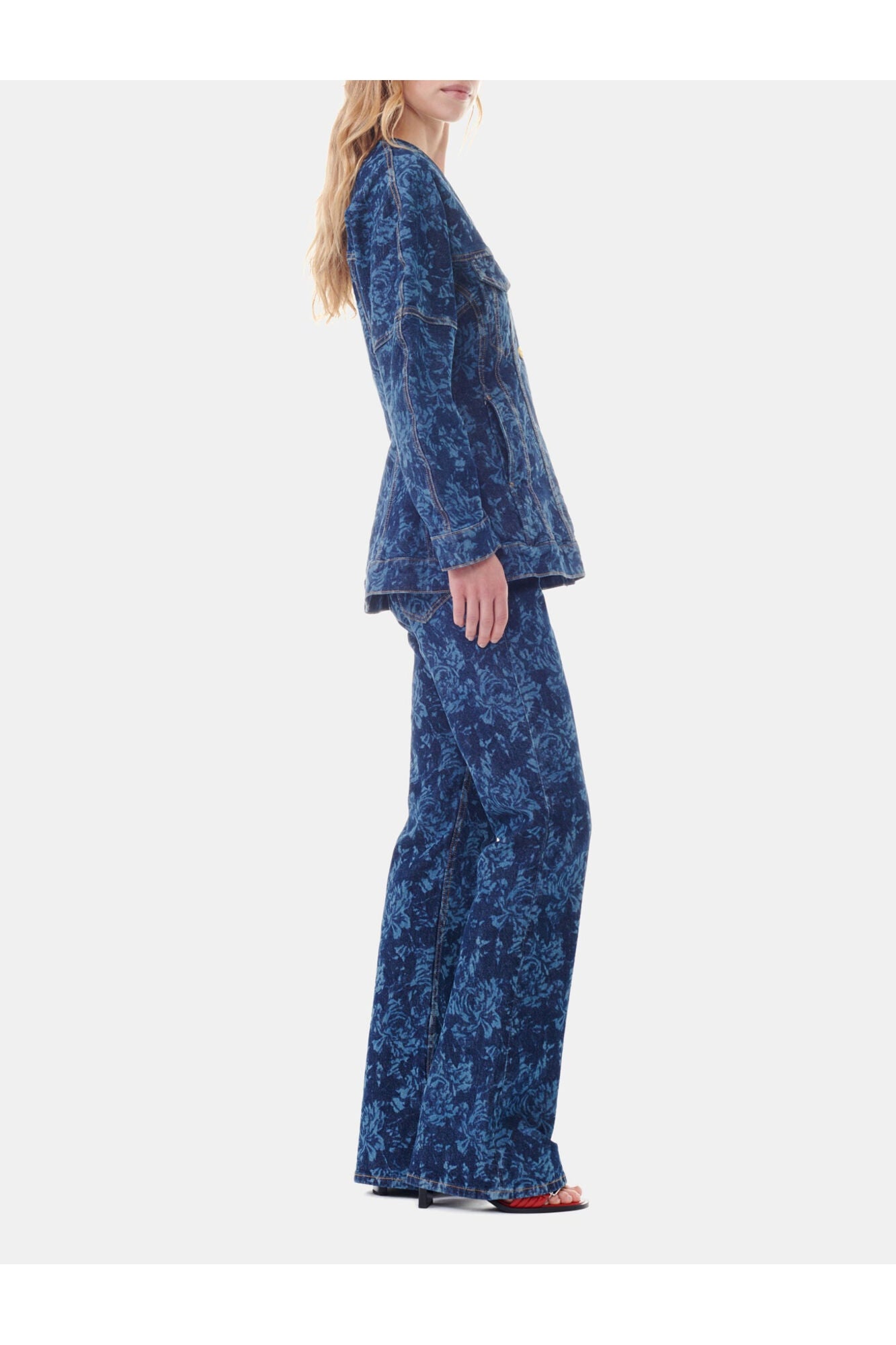 Lazer Denim Blazer | Mid Blue Stone