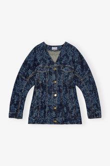 Lazer Denim Blazer | Mid Blue Stone