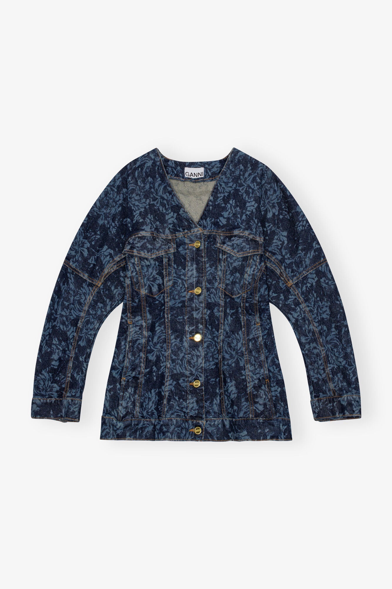 Lazer Denim Blazer | Mid Blue Stone