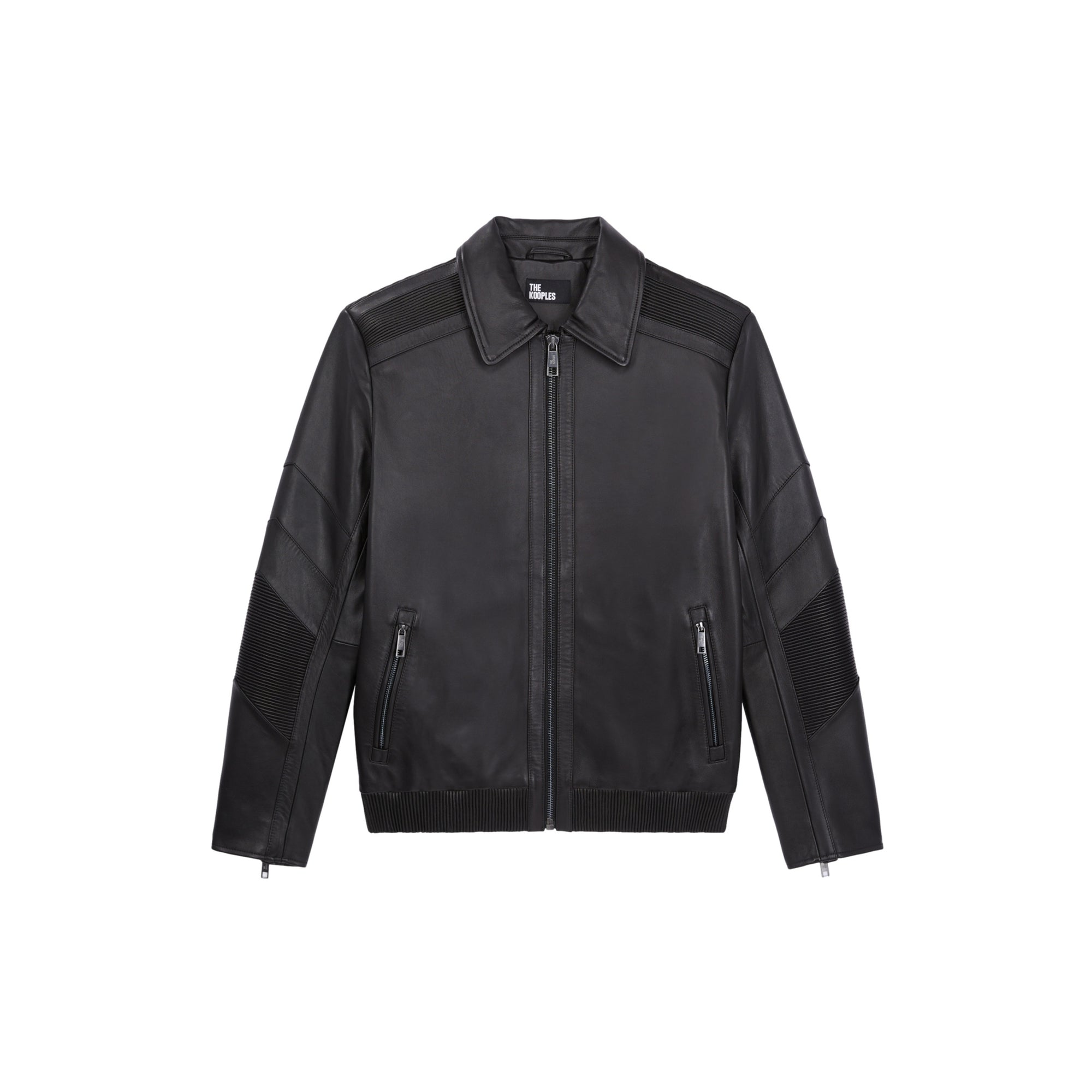 Leather Biker Jacket | Men | Black