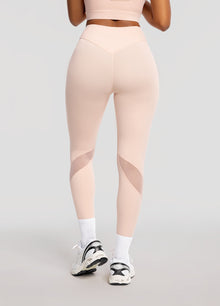 High-Waisted Stretch Performance Leggings | Seashell