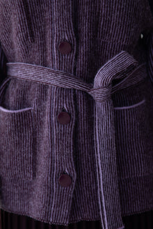 Lesse Cardigan | Aubergine