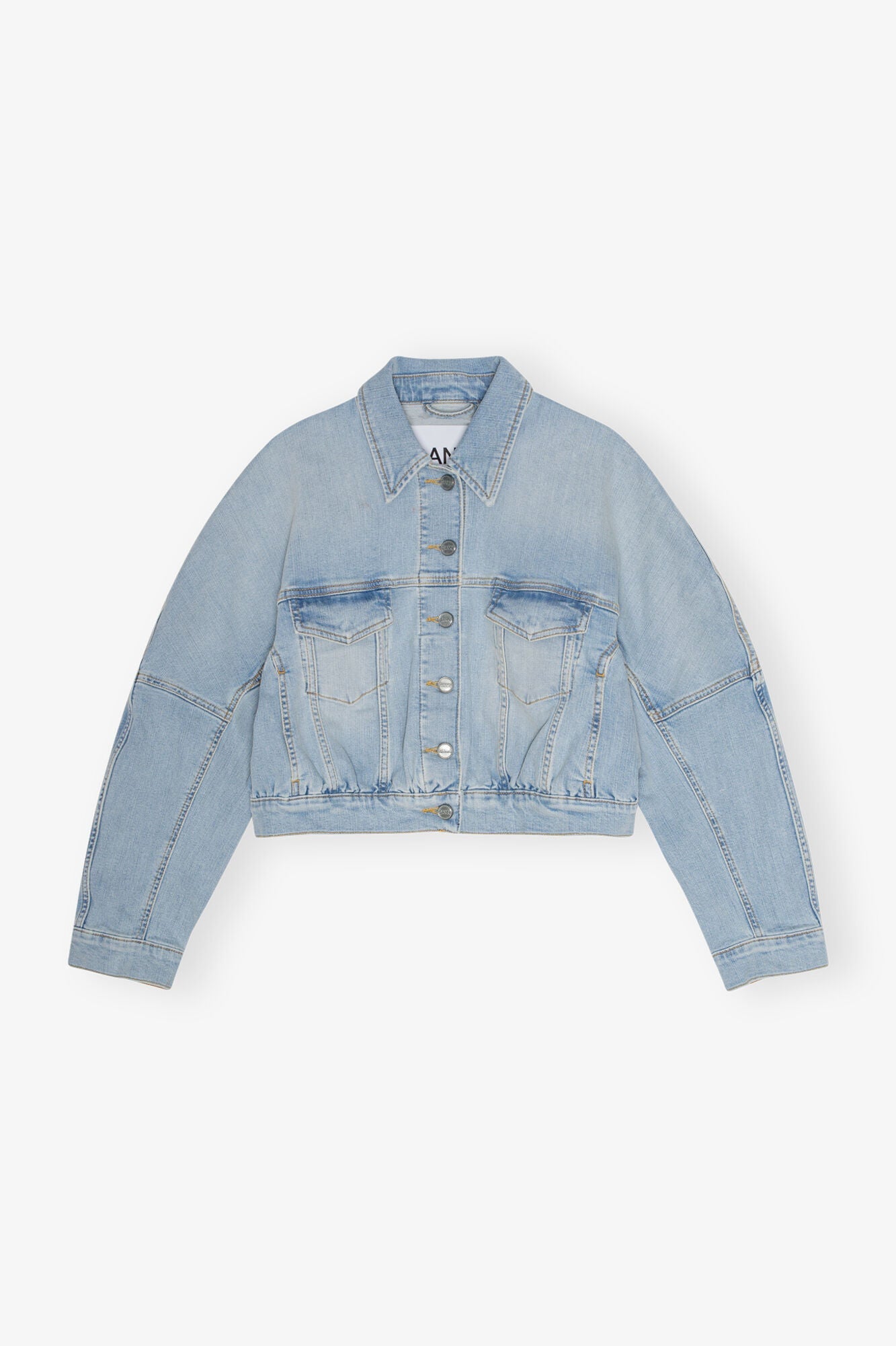 Light Blue Denim Bomber Jacket | Tint Wash