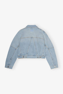 Light Blue Denim Bomber Jacket | Tint Wash