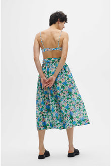 Light Cotton Light Cotton Tieband Multifunctional Dress | Floral Azure Blue