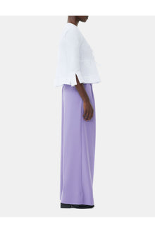 Light High Waist Flared Leg Trousers | Purple Haze