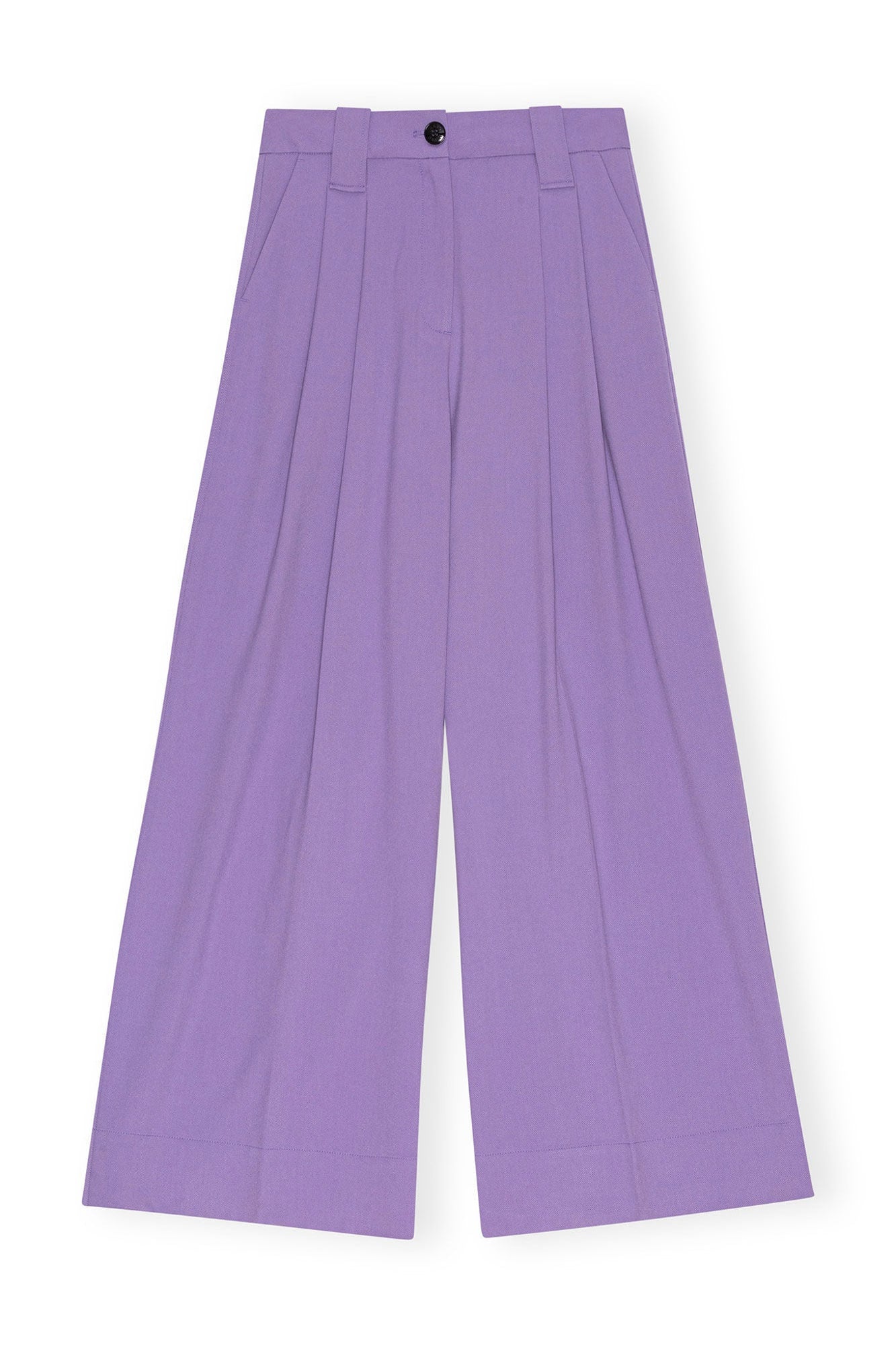 Light High Waist Flared Leg Trousers | Purple Haze