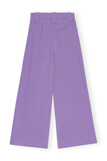 Light High Waist Flared Leg Trousers | Purple Haze