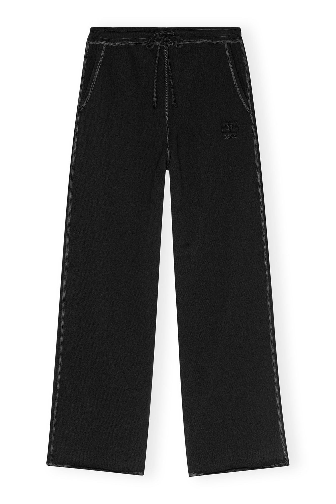 Light Isoli Wide Leg Trousers | Black