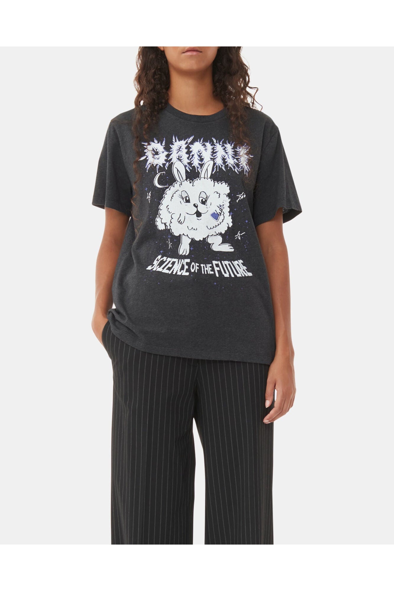 Light Purple Bunny Relaxed T Shirt | Phantom