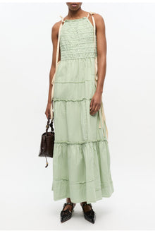 Light Smocked Tiered Dress | Frosty Green