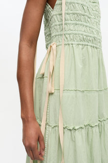 Light Smocked Tiered Dress | Frosty Green