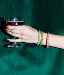 Lillian Bangle Bracelet in Pink - Loren Hope