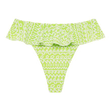 Women | Tamarindo Ruffle Bikini Bottom | Lime Icing
