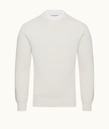Lipen Merino Merino Rib Jumper | Cloud