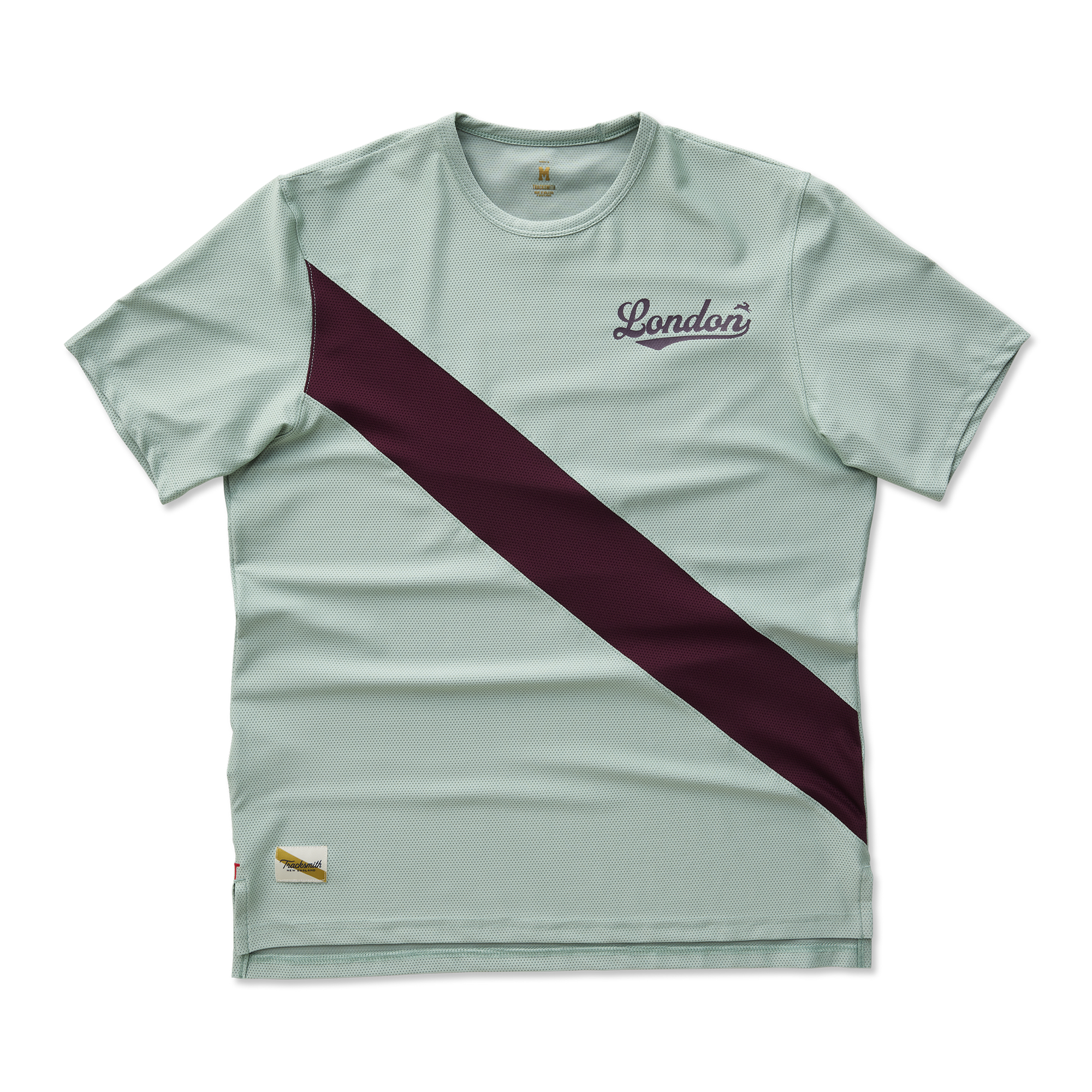 Mens | London Tee | Jadeite/Wine