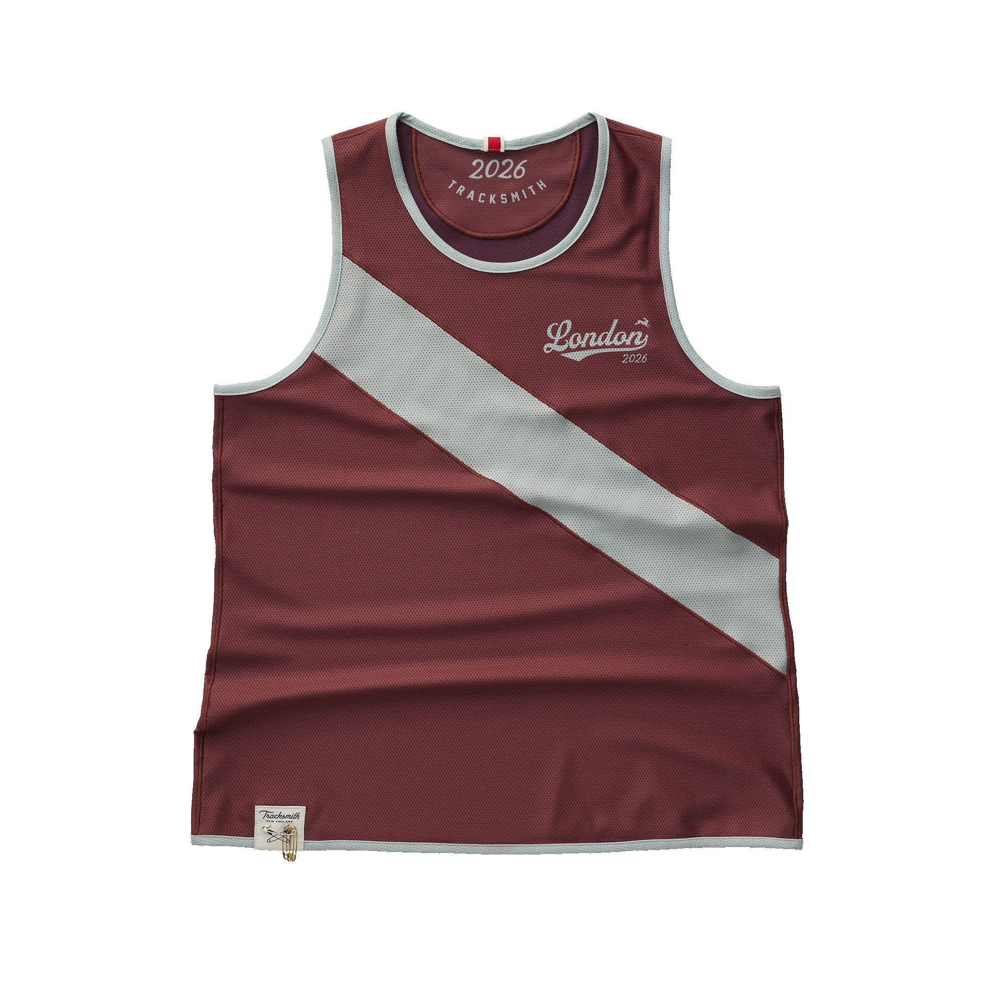 Womens | London Reversible Singlet | Wine/Fired Brick/Jadeite