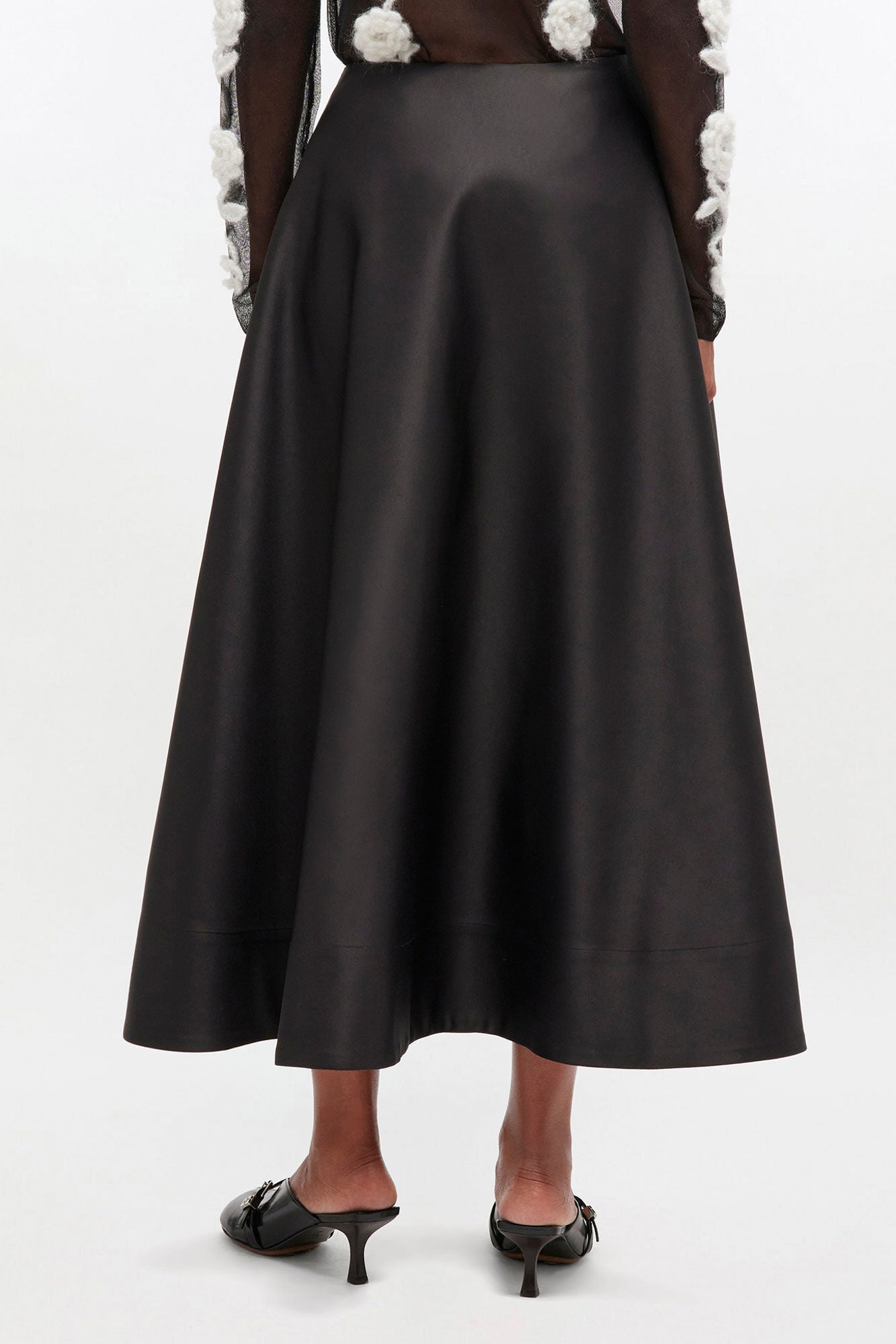 Long Circle Skirt | Black
