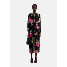 Long Printed Dress | Women | Pink Black