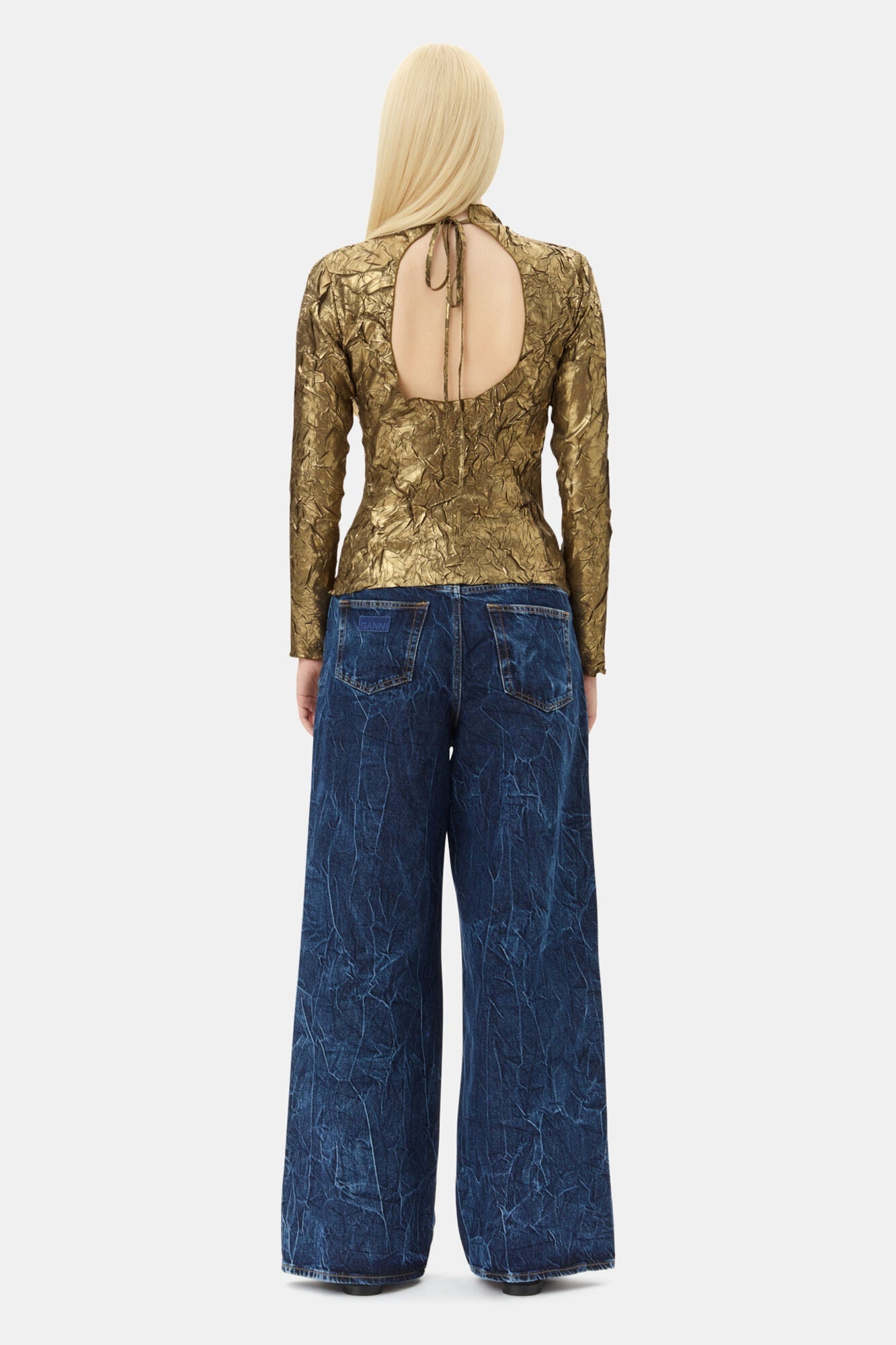 Long sleeve Blouse | Gold