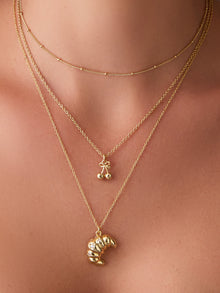 Cherry Necklace | 14K Gold Plated Brass