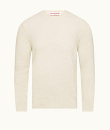 Lorca Alpaca Merino Tailored Fit Alpaca-Merino Knit Jumper | Cashew