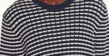 Lorca Stripe Side Stripe Jumper | Night Iris/Sea Mist