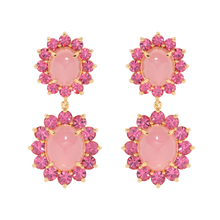 Georgie Drop Earrings in Pink - Loren Hope
