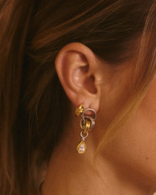 The Georgia Stone Twisted Studs | Gold/Silver