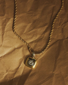 The Luna Bezel Pendant Necklace | Silver/Gold