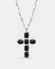 The Midnight Mesa Cross Necklace | Silver