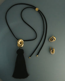 The Solstice Knot Tassel Necklace | Silver