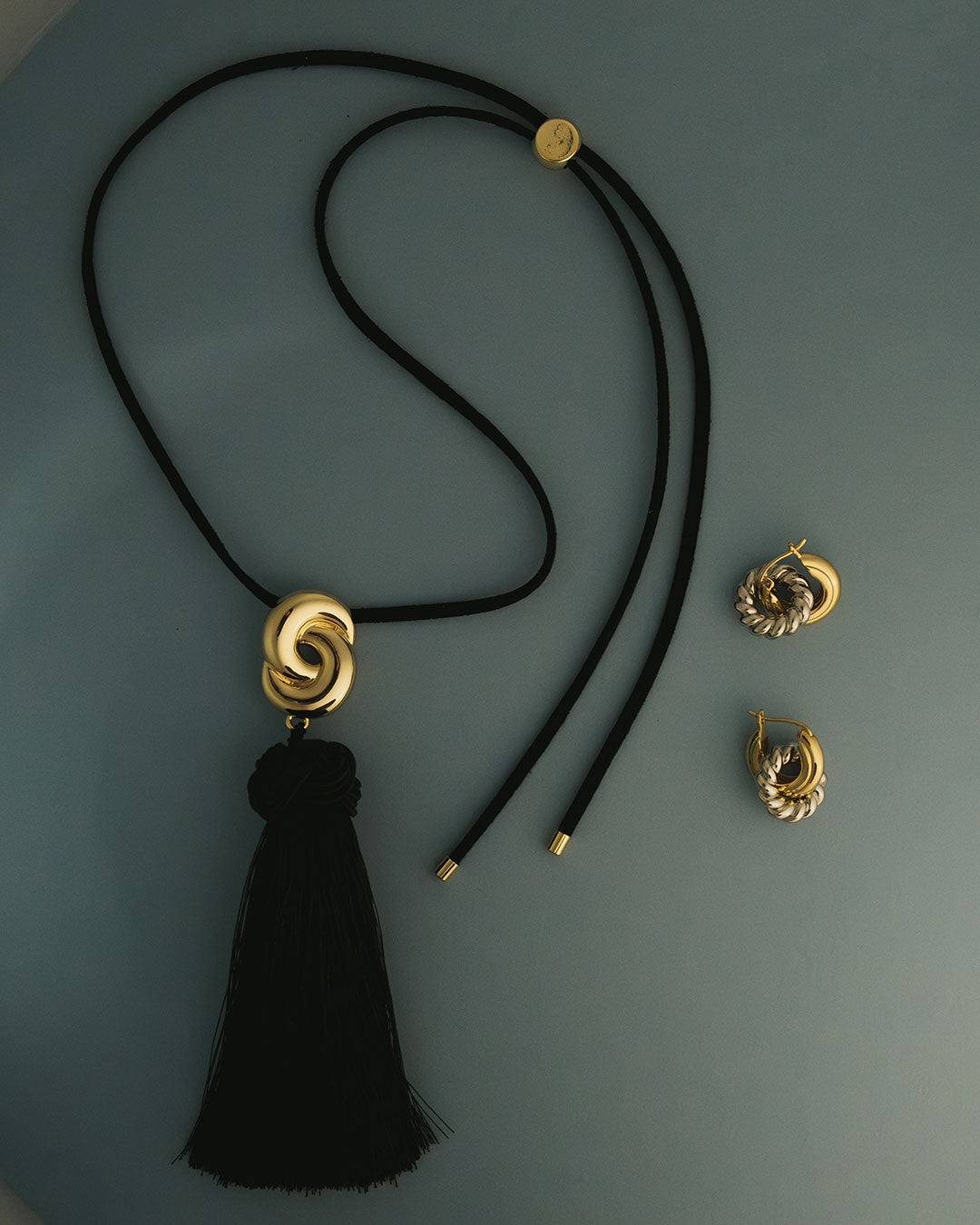 The Solstice Knot Tassel Necklace | Silver