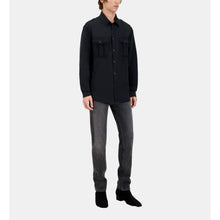 Lyocell And Linen Shirt | Men | Black