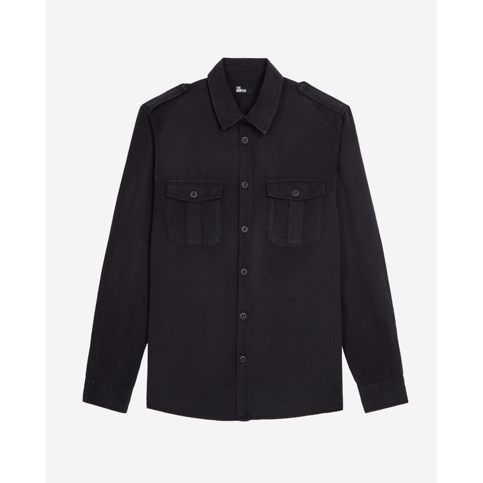 Lyocell And Linen Shirt | Men | Black