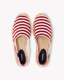 Men's Original Espadrille | Terry | Burgundy - Natural - Mens Espadrilles - Burgundy - Natural - ET2C - 