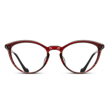 M1025 Cat Eye Optical | Bordeaux Stripe | Clear Lens | 52MM