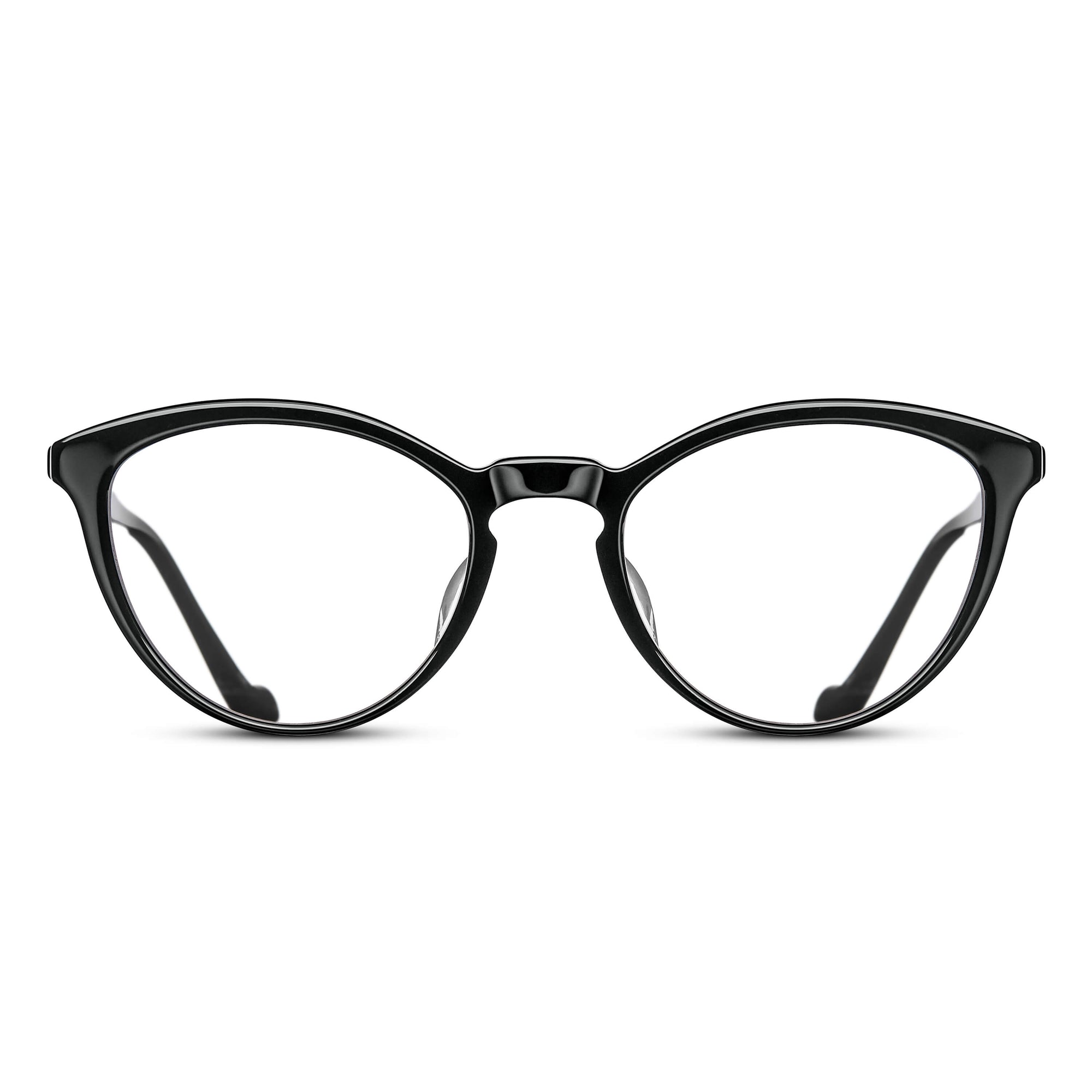 M1025 Cat Eye Optical | Black | Clear Lens | 52MM